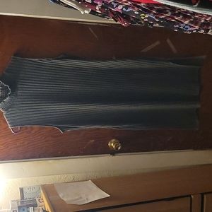 East Adeline, midi/maxi sleeveless dress, olive green, mock neck, size 3X